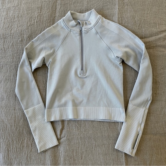 lululemon athletica Tops - Lululemon Rest Less Cropped Half Zip